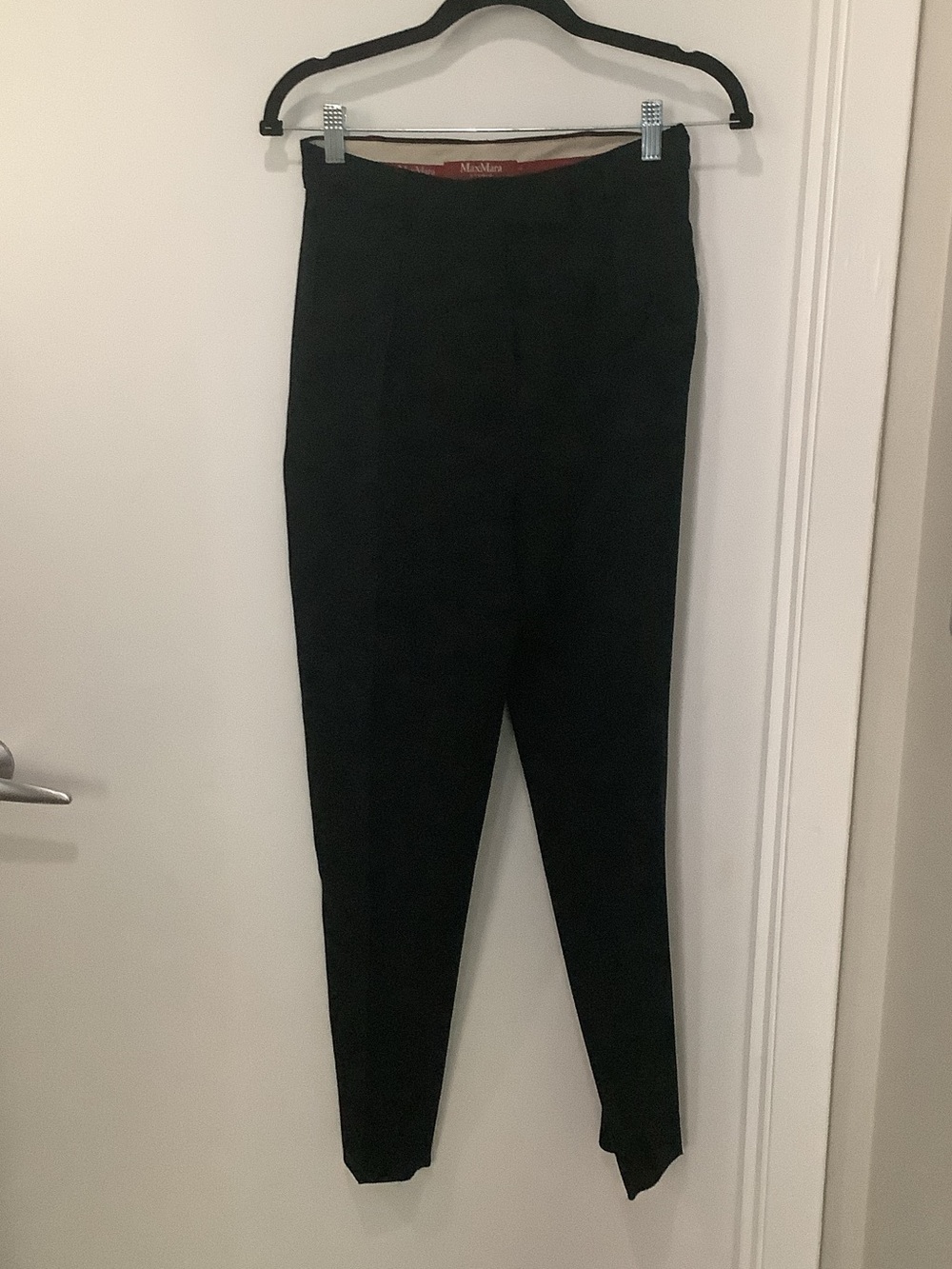 MaxMara Black Skinny Tailored Pants